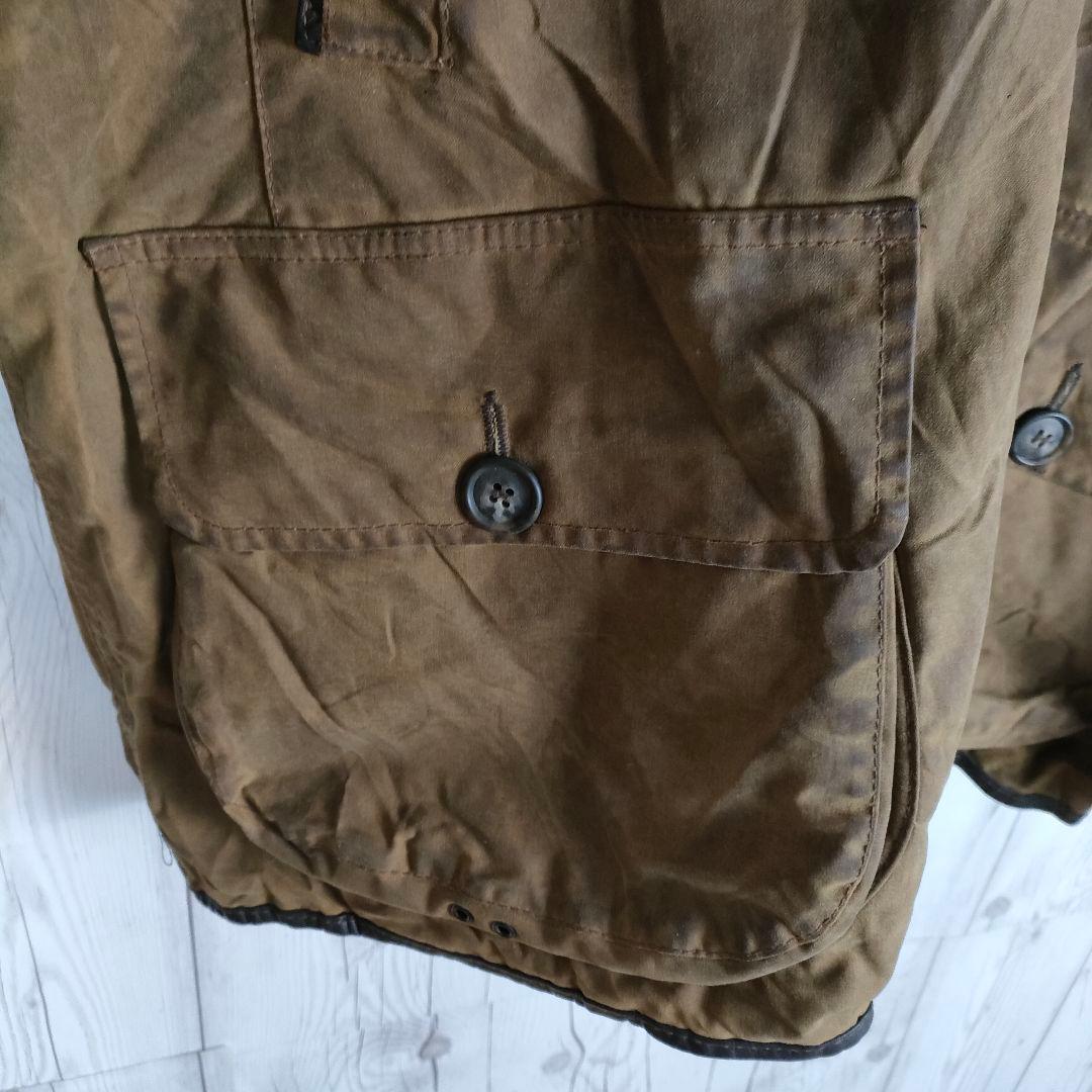 希少♪ バブアー オイルドジャケット BEAUCHAMP 英国製 茶 2XL
