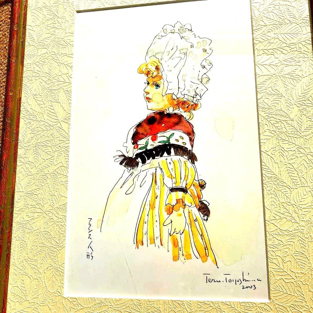 新品　アクリル画です　画家の豊島輝彦先生の、作品です　もうお亡くなりになりました