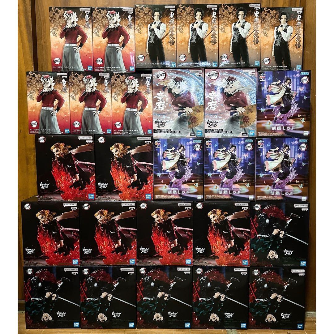 新品未開封 鬼滅の刃 フィギュア 童磨 胡蝶しのぶ 鬼舞辻無惨 27体