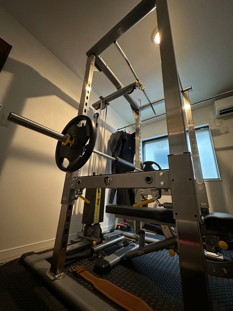 タフスタッフ　パワーラックプーリーセット+インクラインベンチ