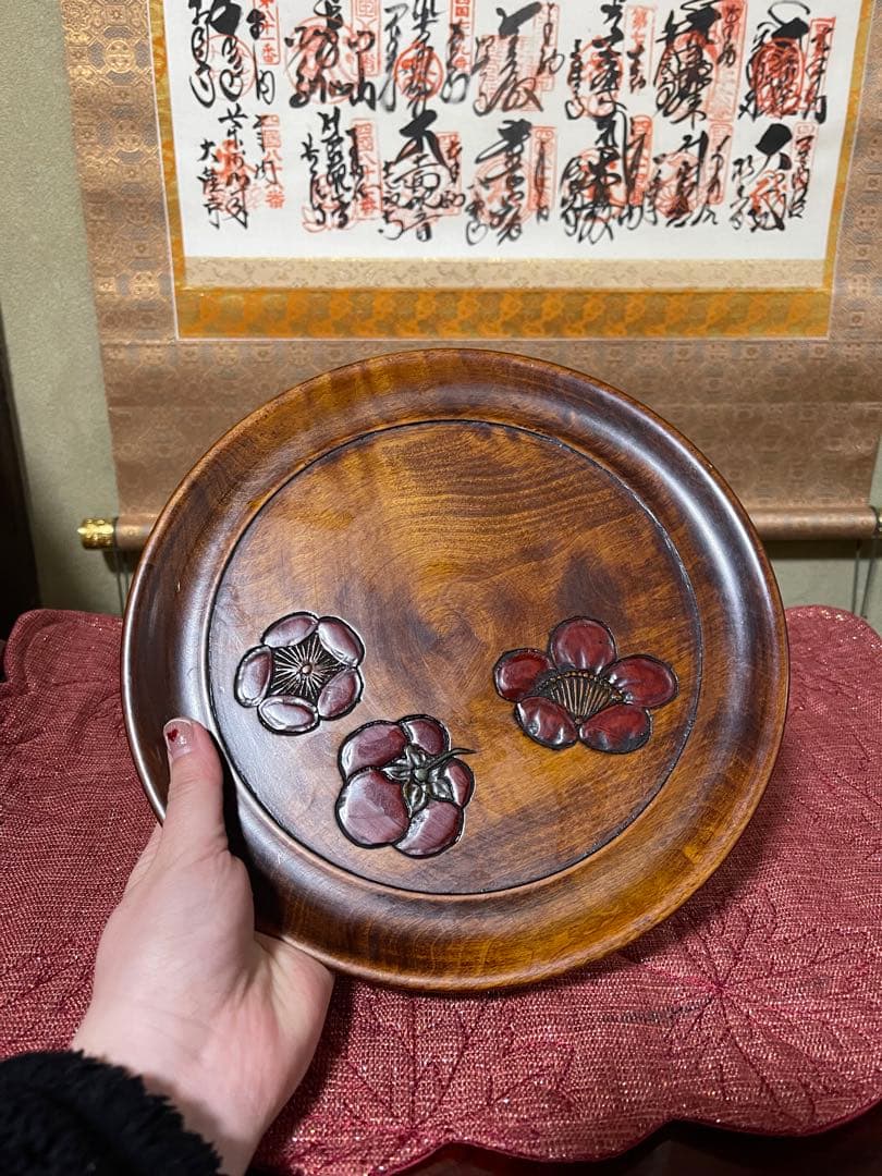 祖母のコレクション　烏城彫り　岡山県のお師匠から学び作った作品たち