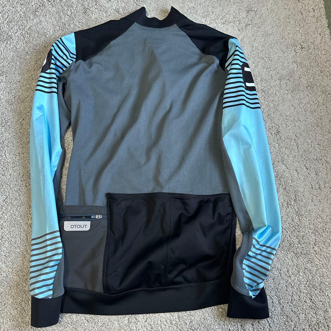 DOTOUT サイクルジャージ 長袖 S ブラック/ブルー