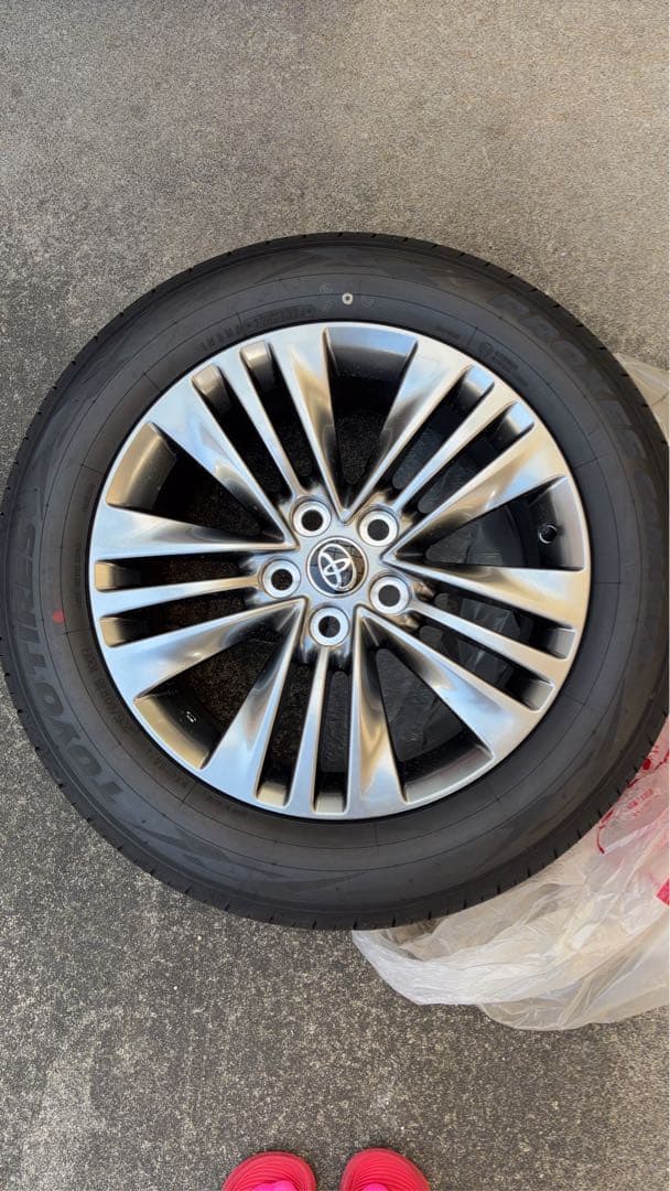 40アルファードHEV Z 純正タイヤホイールセット18インチ(4本)