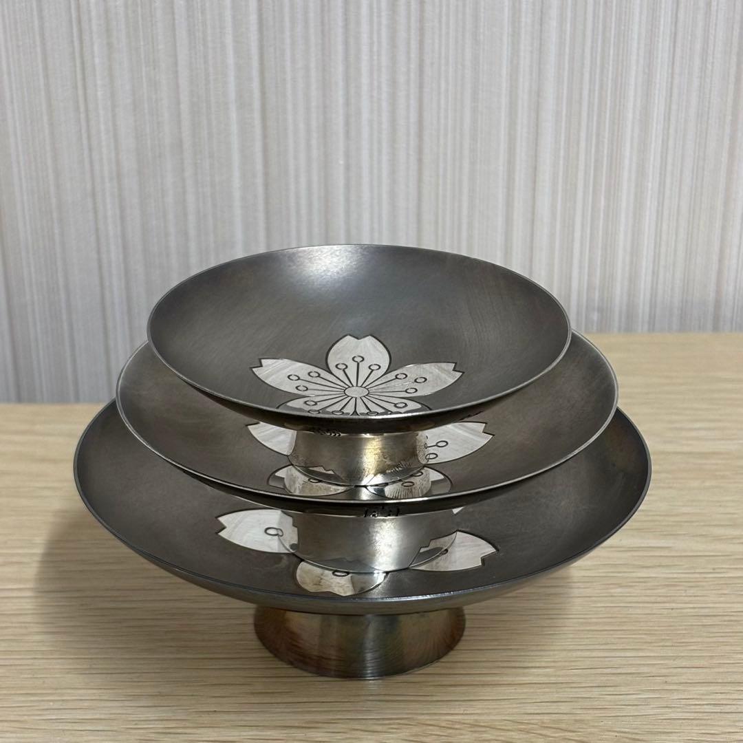 銀杯 3杯セット 約210g 純銀製 大中小 SILVER シルバー