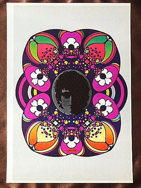 レア【1970年代】ピーターマックス ボブディラン ヴィンテージ ポスター