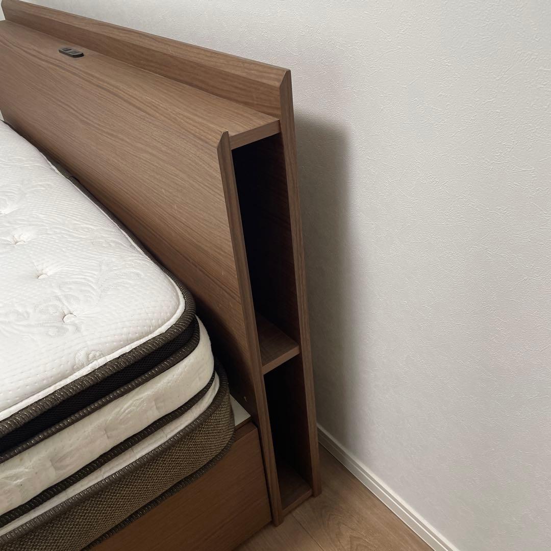 【送料込】ニトリ ダブルベッドフレームのみ※説明欄ご確認ください