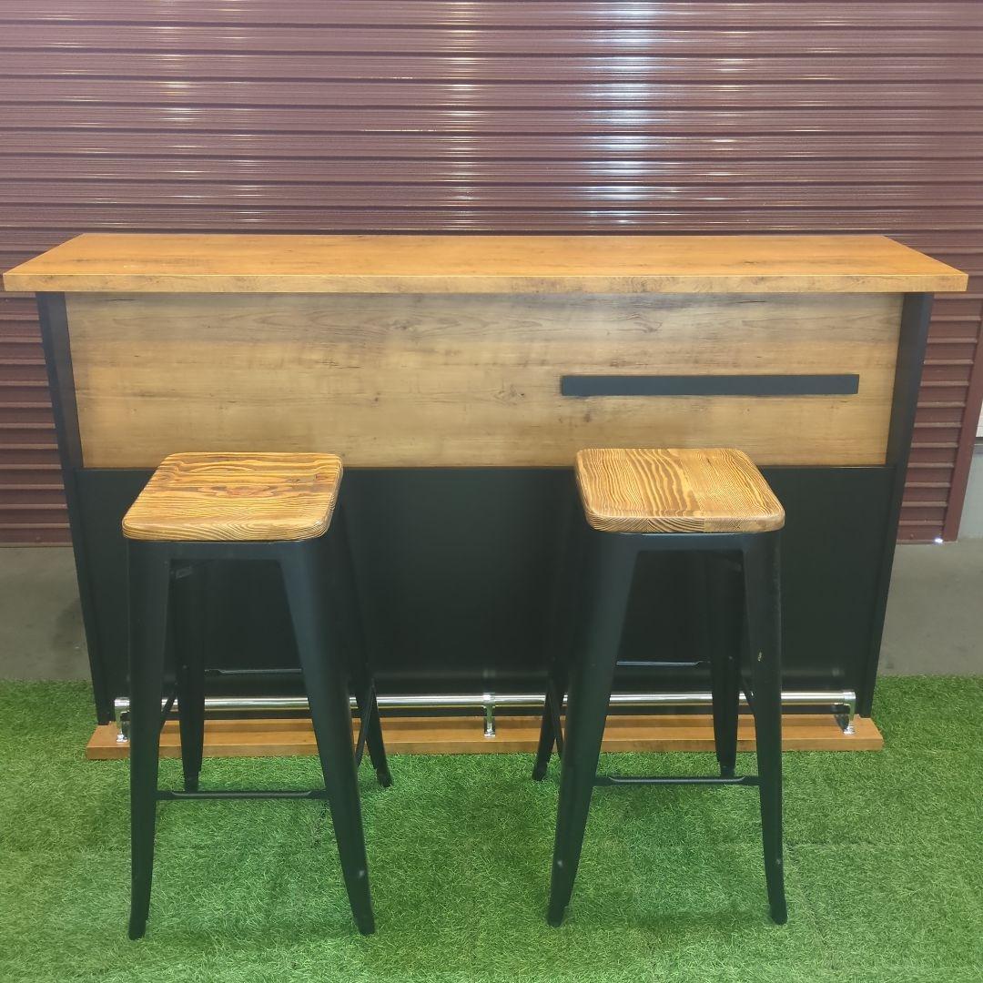 【美品】バーカウンター&チェアセット