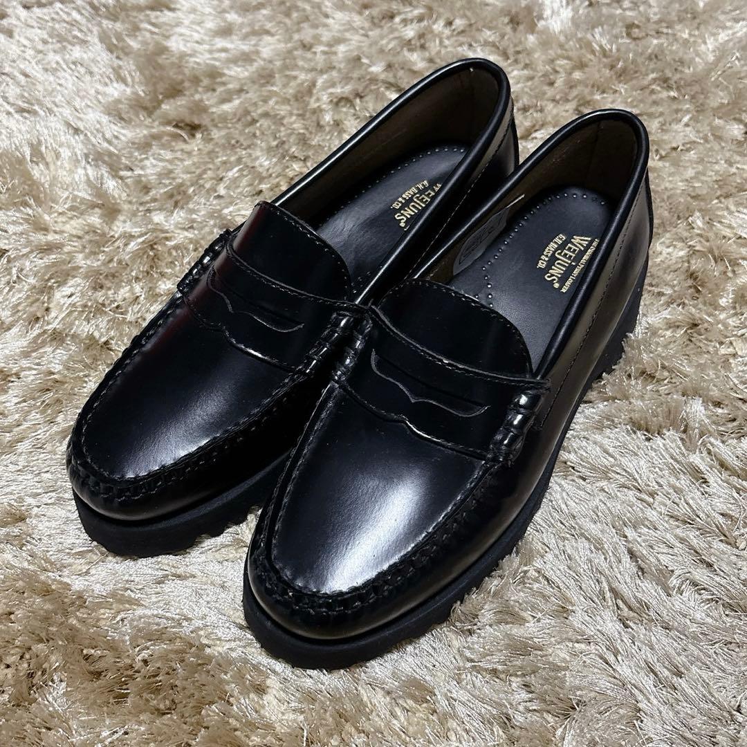 ロネ　G.H.BASS WEEJUNS ローファー 厚底 black