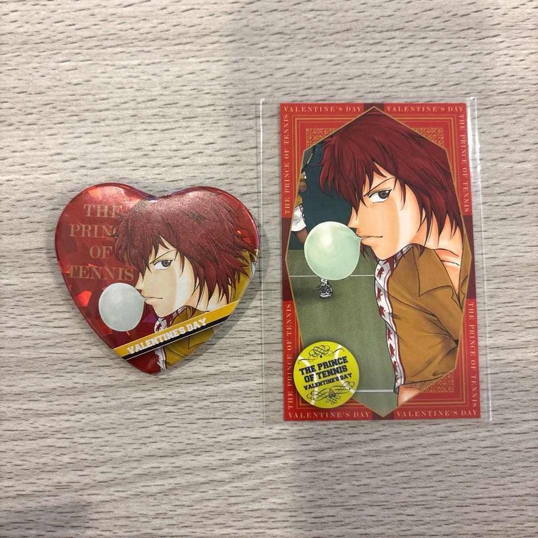 テニスの王子様 丸井ブン太 ジャンプショップ ハート缶バッジ バレンタインカード