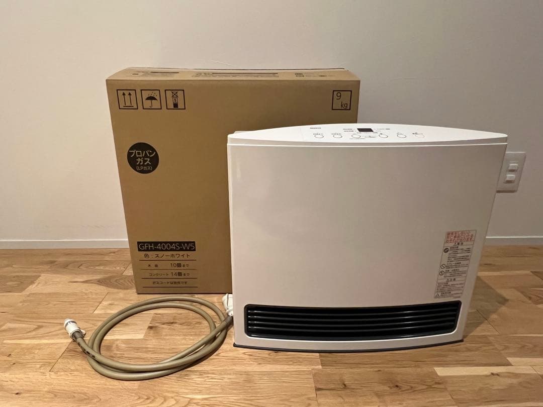 美品！ノーリツファンヒーター GFH-4004S-W5 LPガス用 ガスコード付