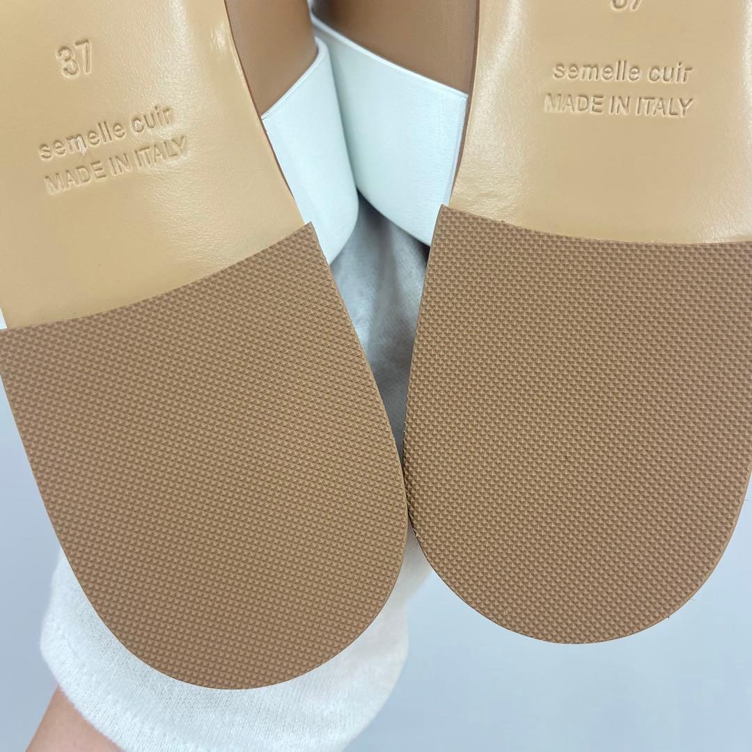 エルメス サンダル 《 コラリア 》 白 ゴールド 37 24cm程度 未使用